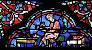 Trefoil: Cobbler, Glorification of the Virgin stained glass