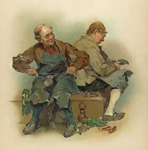 Cobblers: Two Cobblers Mend Shoes