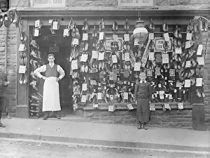 Cobbler: Cobbler's shop front, St David's, Pembrokeshire, South Wales