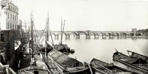 Coblenz: Coblenz, Germany, boats river and bridge