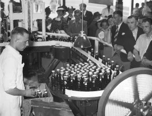 Coca: Coca-Cola stand at the exhibition Productive People in Dus