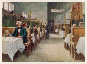 Frequented: COCK TAVERN, FLEET ST