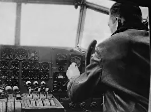Adjusts: Cockpit of a Junkers Ju 52, 1934