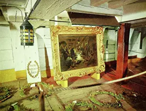 Redecoration: The cockpit where Nelson died in H.M.S. Victory