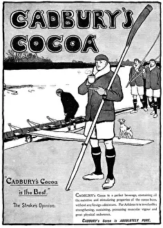Oarsmen: COCOA ADVERT/ROWING/B/W