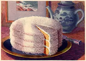 Teapot: Coconut Layer Cake