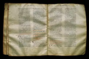 Carolingian: Codex Adrianus. Volume on parchement. 9th century. Caroline