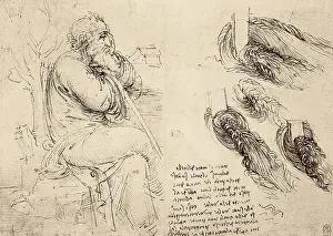 Sketched: Codex Leicester, or Codex Hammer (1508-1510). Drawing