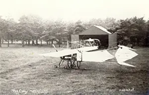 Laffans: Cody monoplane outside the workshop