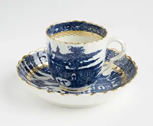 Caughley: Coffee cup and saucer