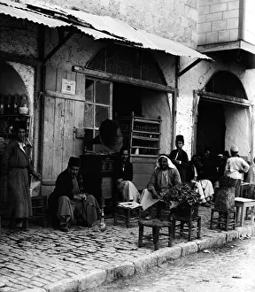 Victrola: Coffee shop with gramophone, Jerusalem, ?