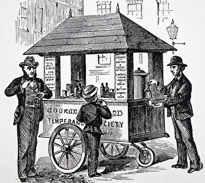 Stall: Coffee stall set up in London by the Temperance