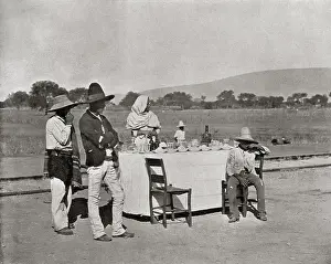 Customers: Coffee Stand, Central Railroad, Mexico