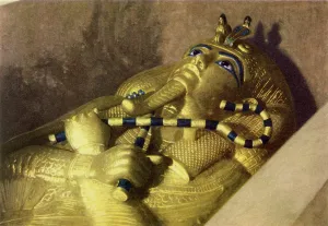 Sarcophagus: Third coffin of Tutankhamun in stone sarcophagus
