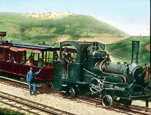 Kahlenberg: The cog railway at the Kahlenberg