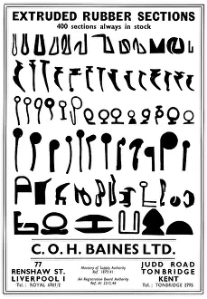 C.o.h.baines: C.O.H.Baines. - Rubber Sections For The Aircraft Industry