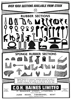 C.o.h.baines: C.O.H.Baines.Ribber & Sponge Rubber Sections