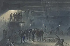 Telegraphic: Coiling the Cable in the After-tank on Board the