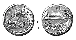 Achaemenids: Coin, Persia, double shekel, silver