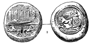 Numismatics: Coin, Persia, double shekel, silver