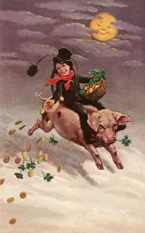 Tosses: Coin-Tossing Boy and Pig