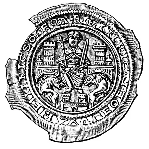 Guelph: Coins, Germany, bracteate, by duke Henry the Lion