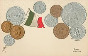 Denomination: Coins of Mexico, Central America and flag