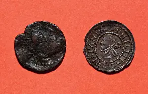 Sixth: Coins. Seisavo, left and Ardite, right. 16th-17th centuries