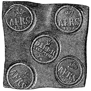 Epigraphs: Coins, Sweden, silver coins with monogram of king Adolf Fred