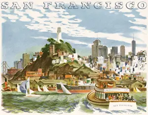 Cityscapes: Coit Tower & North Beach. San Francisco