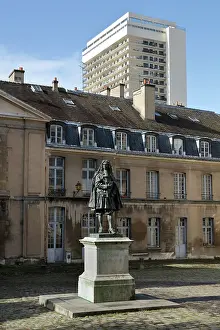 Gobelins: Colbert statue, Le Mobilier National, Paris, France