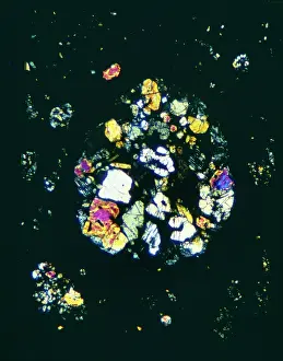 Photomicrograph: Cold Bokkeveld meteorite photomicrograph