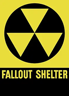 Radioactive: Cold War era fallout shelter sign