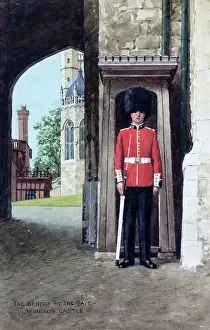 Coldstream: Coldstream Guard sentry at Windsor Castle, Berkshire