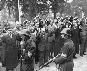 Collaborators: Collaborators with Nazi German occupiers under arrest