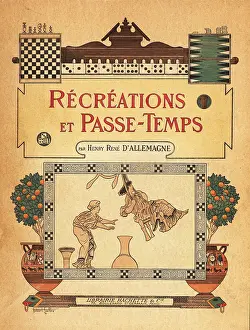 Front Cover: Collage of boardgames and classical vases