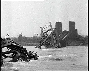 Collapsed: A Collapsed Bridge Over the River Rhine