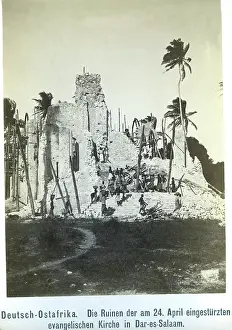 Evangelical: Collapsed church in Dar es Salaam