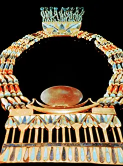 Treasures: Collar and pectoral, worn by Tutankhamen. rom