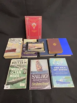 Hardbound: Collection of ten books relating to steamships