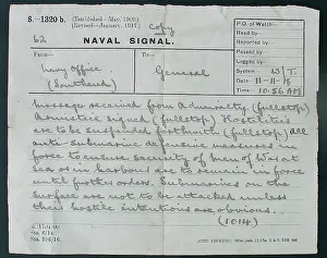 Signallers: Collection of ephemera relating to the Wilfrid J Jenkins