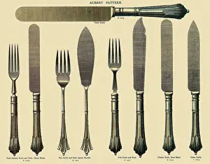 Silverware: Collection of Forks and Knives