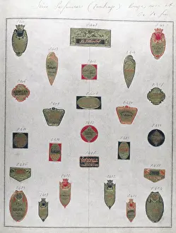 Fleurs: Collection of French perfume labels