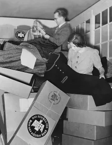Packed: Collection point of the Adefa, 1938