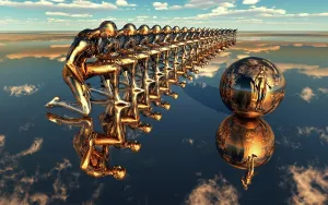 Artificial: A collective hive mind programming a new member