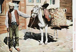 Dung: Collector of Dung - Constantinople, Turkey