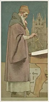 Compasses: Collector's card, architect at work