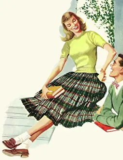 Coed: College Boy flirts with Coed