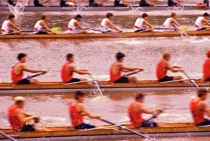 Sculls: Collegiate Rowing Regatta on Schuylkill River