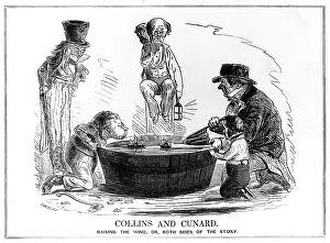 Mary Evans Library Of Congress (l&l): Collins and Cunard - Raising the wind